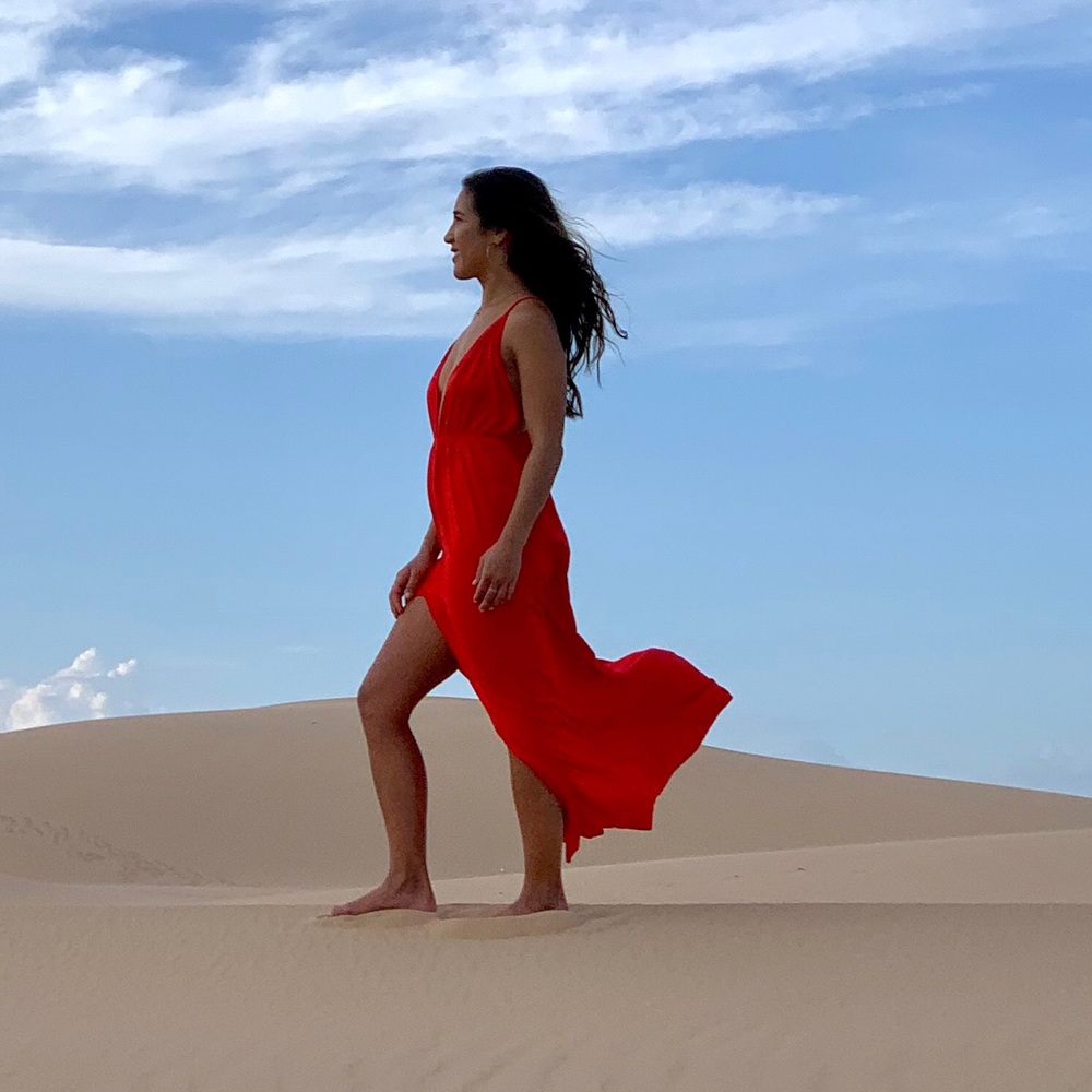 Red dress